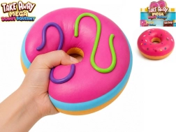 MIKI FUN https://www.mikifun.cz Mega gniotek donut rozciągliwy jumbo 16 cm 2 kolory