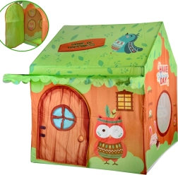 Kolorowy dziecięcy namiot domek Leśni przyjaciele z torbą