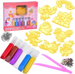 Kreatywny zestaw do tworzenia breloków zrób to sam – szablony i farby