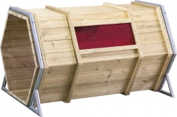 Drewniany tunel z oknami od Classic World EDU