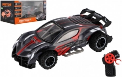 RC sportowy samochód 2,4 GHz 20 cm na baterie – Czerwone