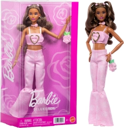 Barbie Deluxe Style różowy denim – modna lalka z akcesoriami