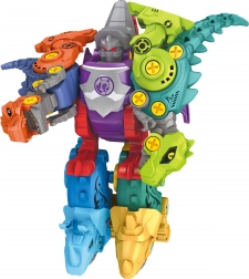 Zestaw śrubowych dinozaurów 5w1 – robot do złożenia