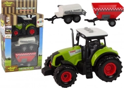Duży traktor z diodami LED i dźwiękami - zestaw 2 maszyn rolniczych