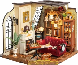 RoboTime 3D drewniana układanka Miniatura domku Salon Katarzyny