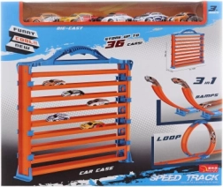 Tor wyścigowy 3w1 z autkami i garażem