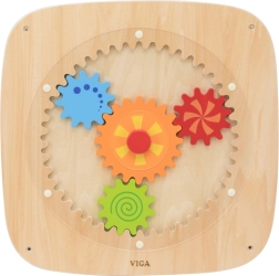 Viga Toys ścienna tablica manipulacyjna z kołami zębatymi