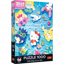 Puzzle Hello Kitty na letniej fali 1000 elementów od Trefl
