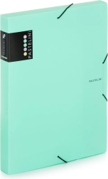 Pudło z gumką A4 PASTELINI zielone