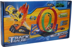 Tor wyścigowy z pętlą i ognistą rampą 100 × 22 × 27 cm