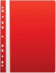 Szybkozłączka A4 z europerforacją, PP, czerwona