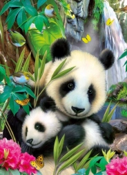 Ravensburger puzzle Lovely Panda 300 elementów