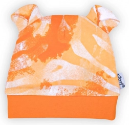 Niemowlęca bawełniana czapeczka Nicol Tomi pomarańczowa