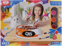 Ceramiczna miska do malowania dla kota – kreatywny zestaw