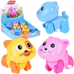 Nakręcany kotek Psotek – kolorowa, ruchoma zabawka dla najmłodszych