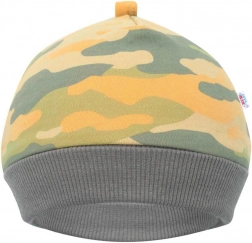 Czapeczka niemowlęca New Baby With Love musztardowa (6–9 miesięcy)