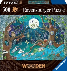 Drewniane puzzle magiczny las 500 elementów