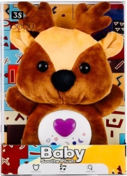 Renifer ze światłem i dźwiękiem do uspokajania dzieci