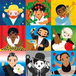 Mudpuppy Rodzinne puzzle Mały artysta 500 elementów