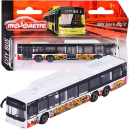 Miejski autobus MAN Lion's City C – biały model Majorette