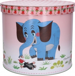 Okrągłe pudełko do przechowywania Krecik i Słoń