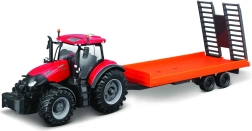 Bburago farm traktor z przyczepą 10 cm – CASE IH Optum CVX 300 z naczepą niskopodwoziową