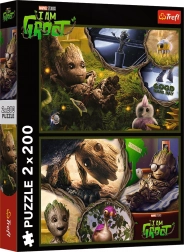 Puzzle 2×200 elementów – I am Groot MARVEL Guardians
