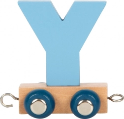 Mały drewniany polarny pociąg literka Y