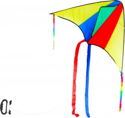 Kolorowy latawiec 110 × 63 cm z uchwytem