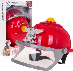 Interaktywna strażacka hełm dla dzieci 3+ ze światłami, syreną i regulowanym obwodem