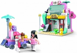 Sluban Metropolis Kawiarnia i Wózek z Lodami