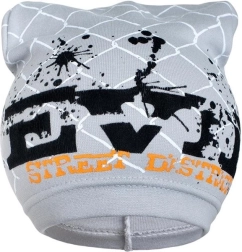 Wiosenna dziecięca czapka New Baby z napisem, szara