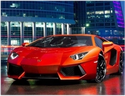 Mozaika diamentowa – czerwony samochód