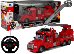 Strażacka zdalnie sterowana mobilna drabina