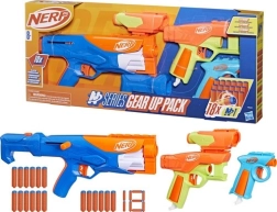 Nerf N Series Gear Up Pack – zestaw blasterów (karabin i 2 pistolety) z 18 strzałkami