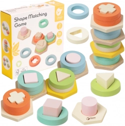 Montessori wieża do sortowania kształtów i kolorów CLASSIC WORLD