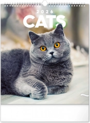Kalendarz ścienny Koty 2026