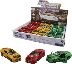 Metalowy wyścigowy samochodzik z otwieranymi drzwiami