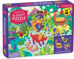 Dziecięce puzzle Pizzasaurus z zapachem od Mudpuppy, 60 elementów