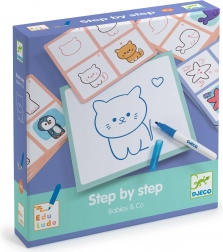 DJECO Rysowanie krok po kroku – maluchy zwierząt