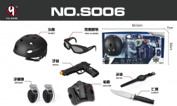 Policyjny zestaw dla dzieci – czarny