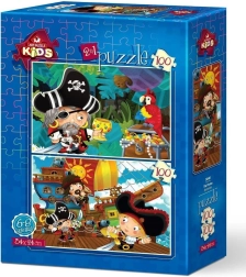 Puzzle Piraci 2×100 elementów