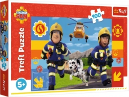 Puzzle 100 elementów – zawsze pomocny STRAŻAK SAM TREFL