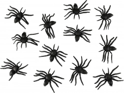 Straszna dekoracja pająki na Halloween