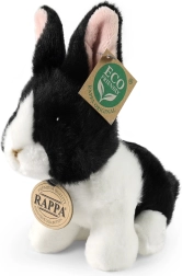 Rappa pluszowy biało-czarny królik siedzący 16 cm