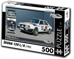 Retro auta puzzle Škoda 130 L 1986 500 elementów