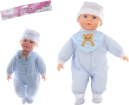 Bobas chłopczyk ze świękami 40 cm z miękkim ciałkiem