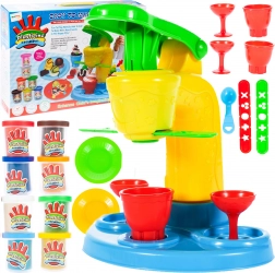 Plastelinowa lodziarnia z 6 kubeczkami