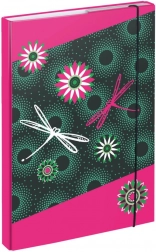 Teczki na zeszyty szkolne A4 Kwiaty