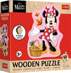 Drewniane puzzle Disney Minnie, 50 elementów